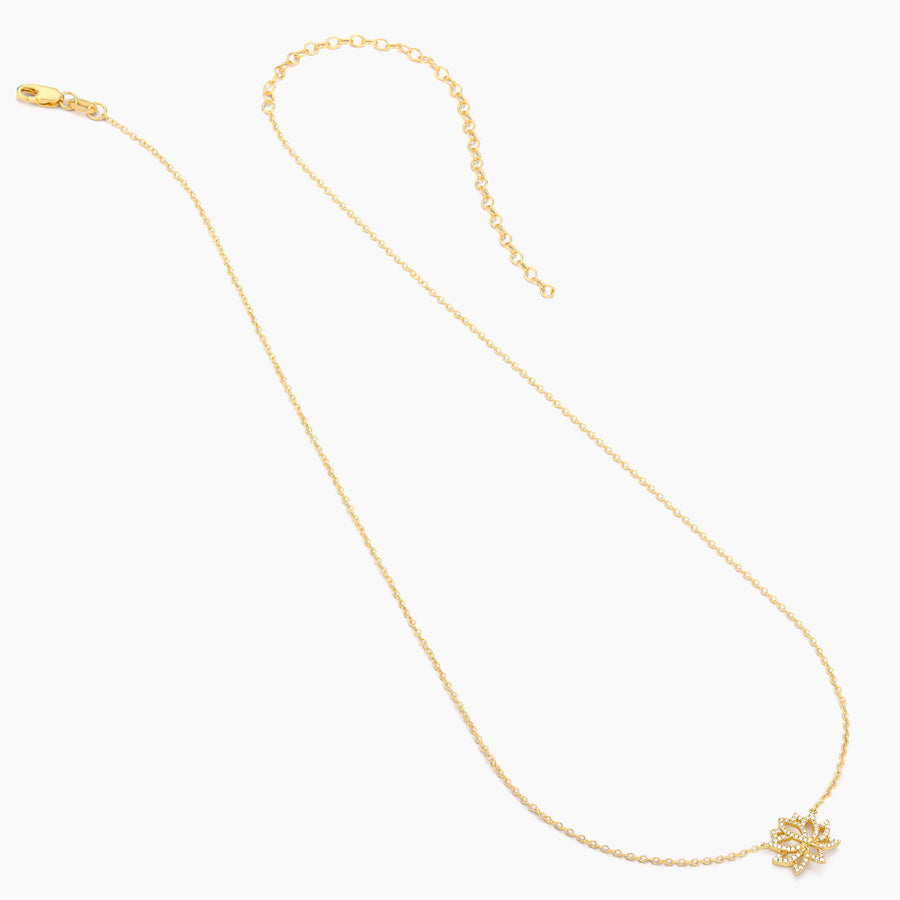 Blooming Lotus Pendant Necklace