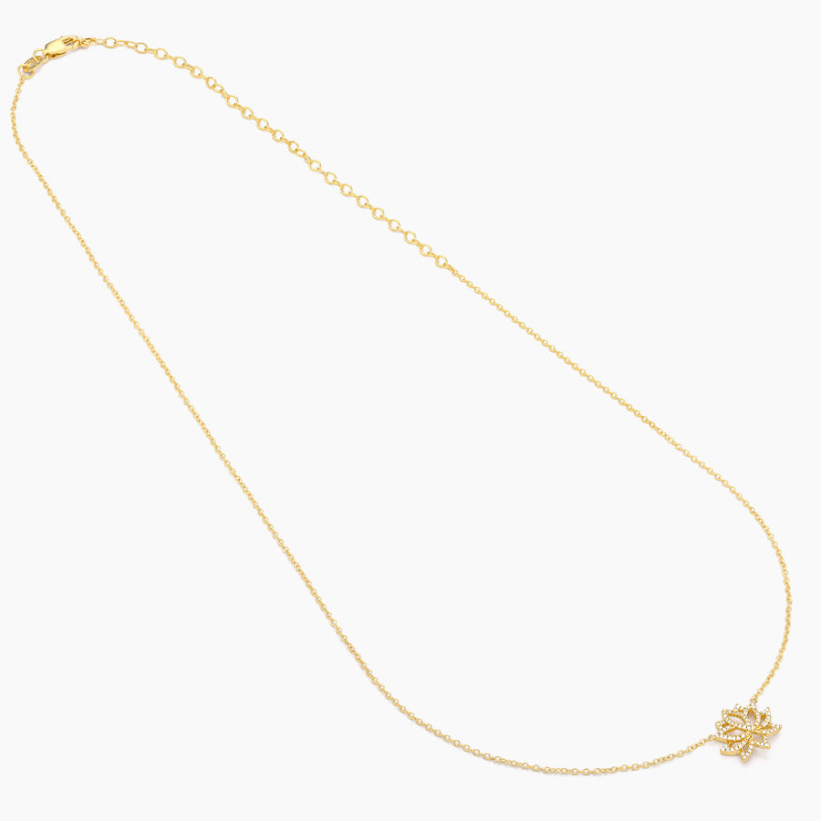 Blooming Lotus Pendant Necklace
