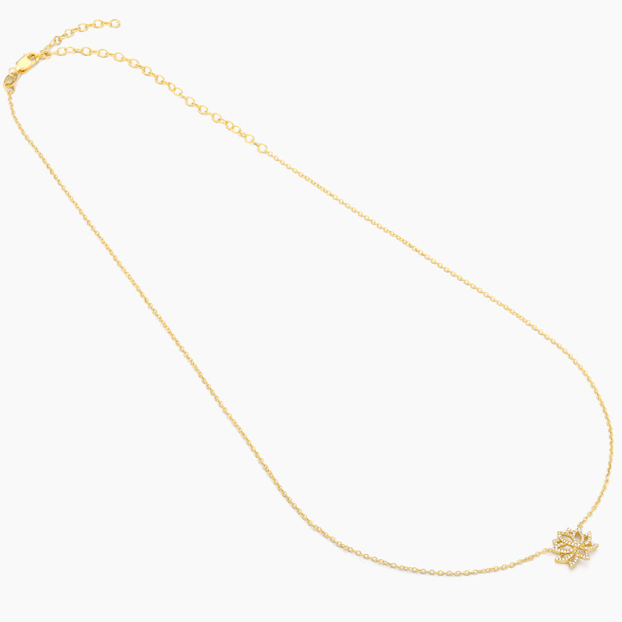 Blooming Lotus Pendant Necklace