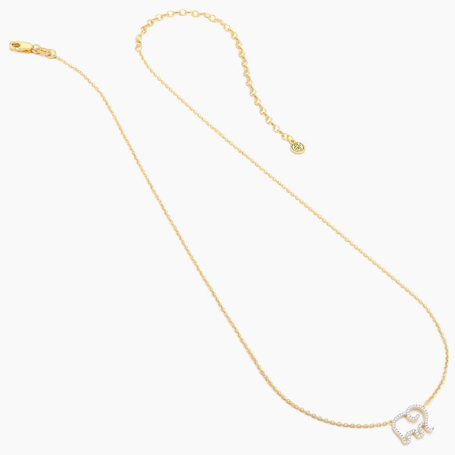 Elephant Mom Pendant Necklace