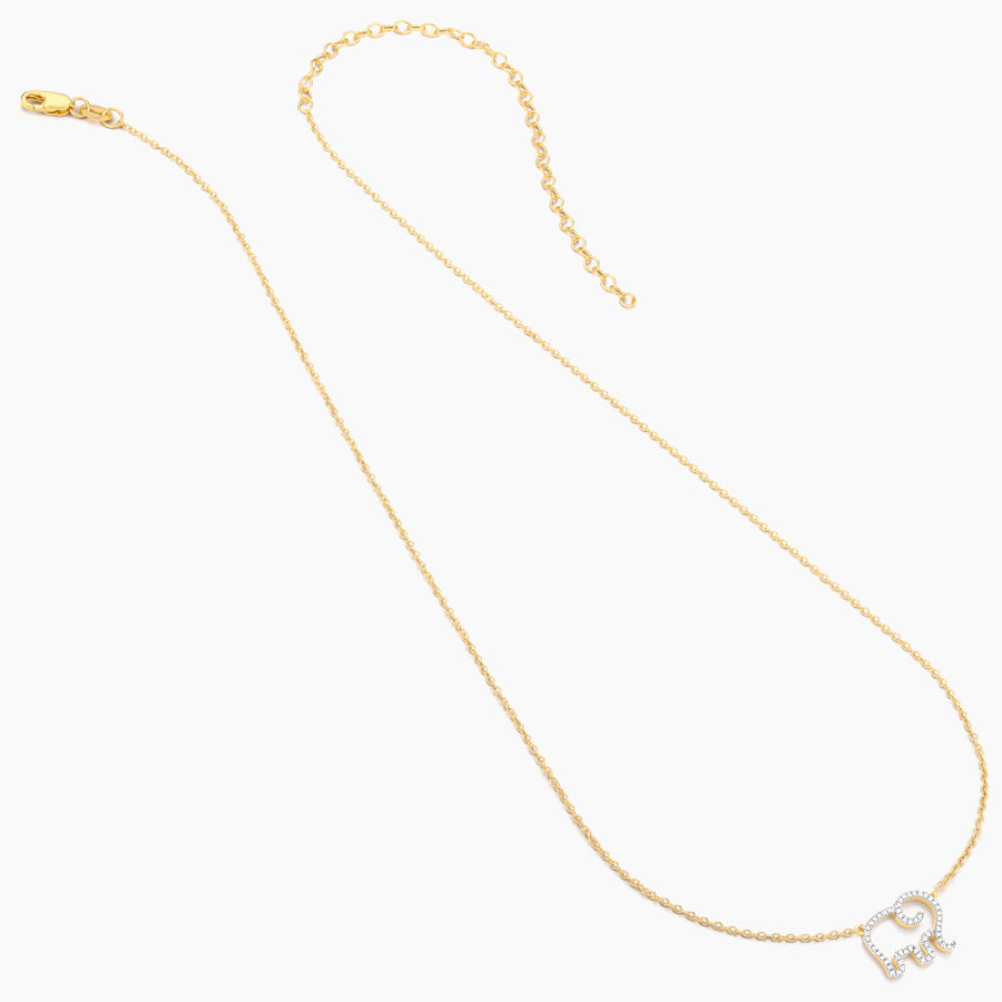 Elephant Mom Pendant Necklace