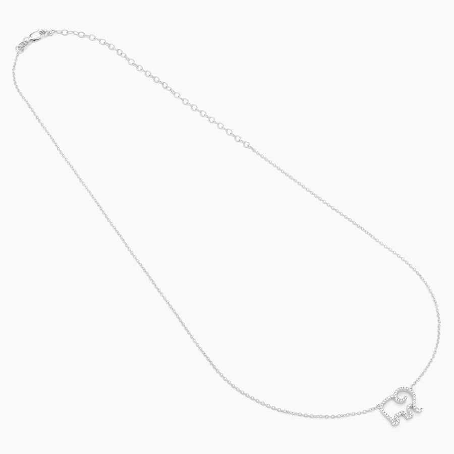 Elephant Mom Pendant Necklace