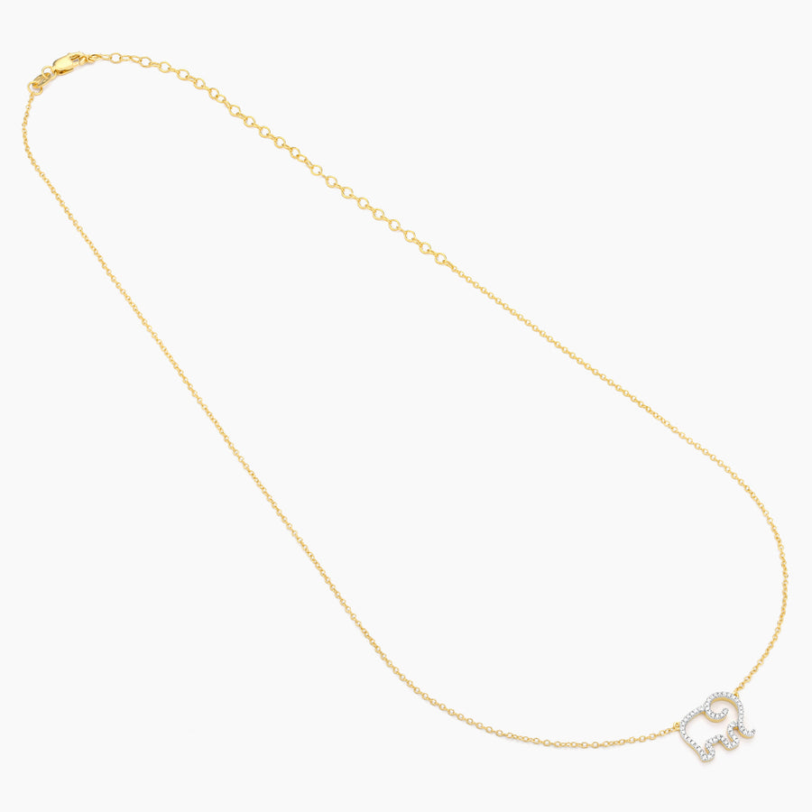 Elephant Mom Pendant Necklace