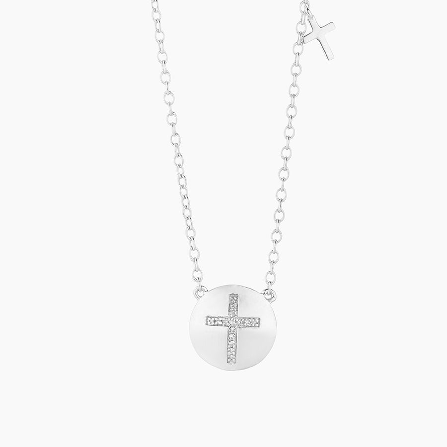 Cross Circle Pendant Necklace