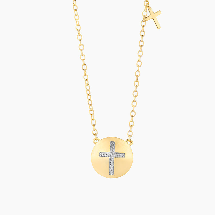 Cross Circle Pendant Necklace