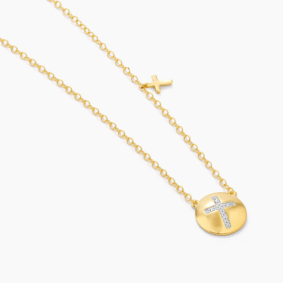 Cross Circle Pendant Necklace
