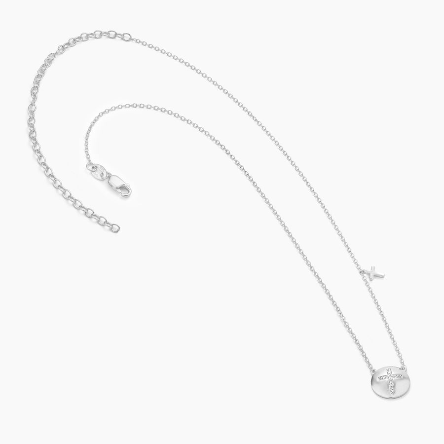 Cross Circle Pendant Necklace