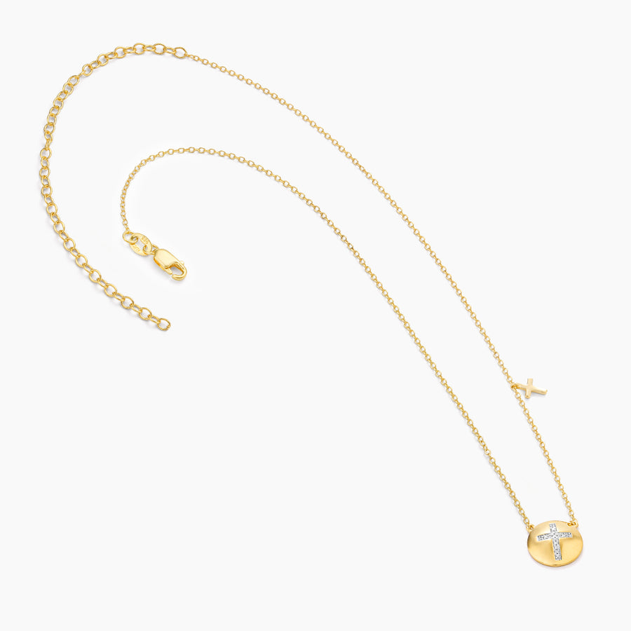 Cross Circle Pendant Necklace
