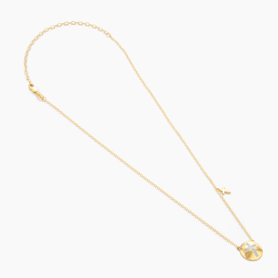 Cross Circle Pendant Necklace
