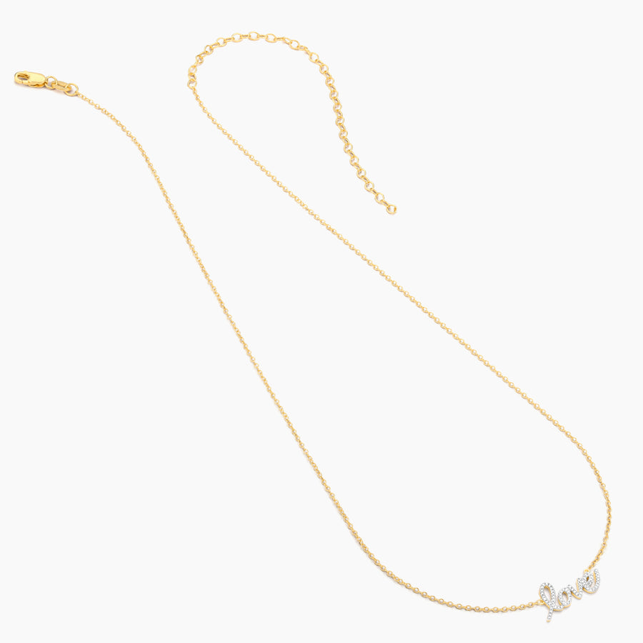 14kt Gold Love Is Love Pendant Necklace