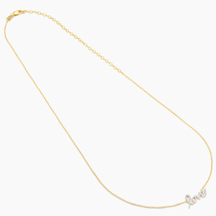14kt Gold Love Is Love Pendant Necklace
