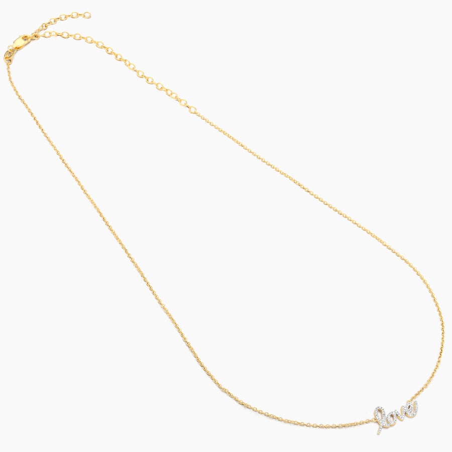 14kt Gold Love Is Love Pendant Necklace