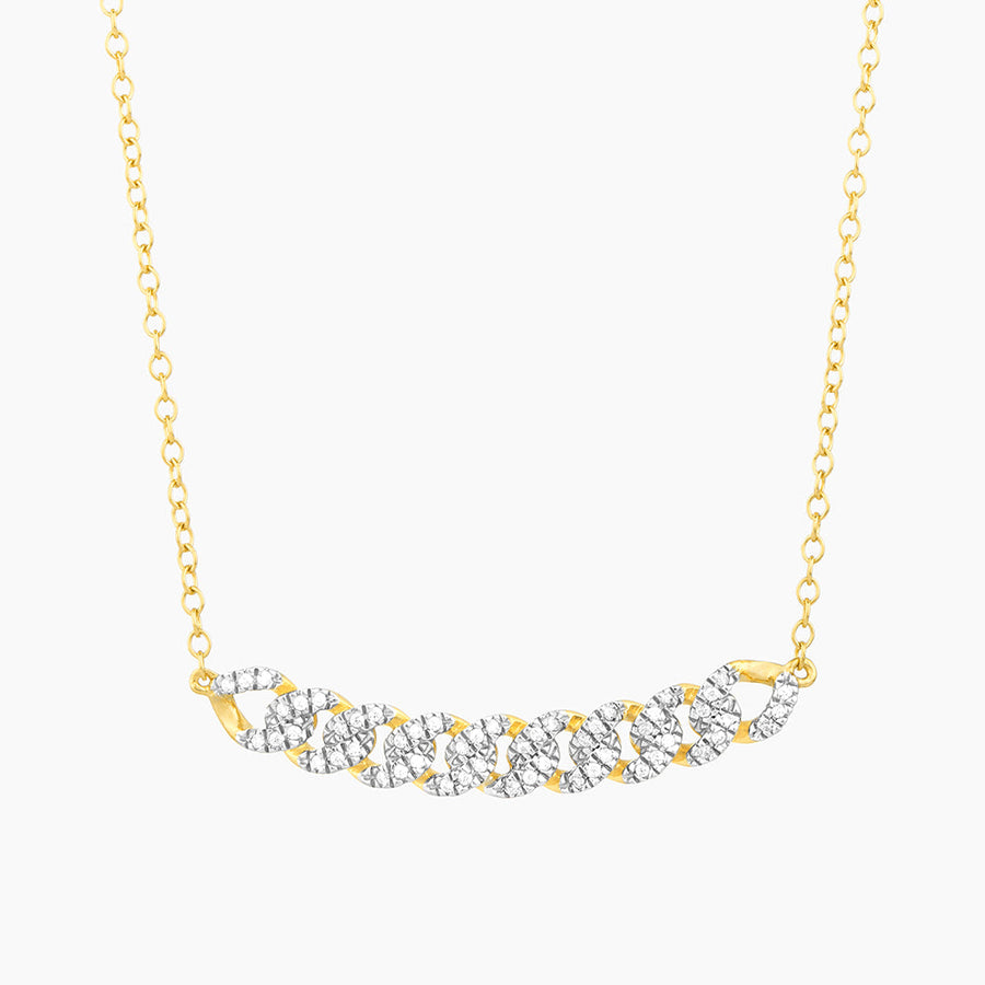 14kt Gold Close Knit Pendant Necklace