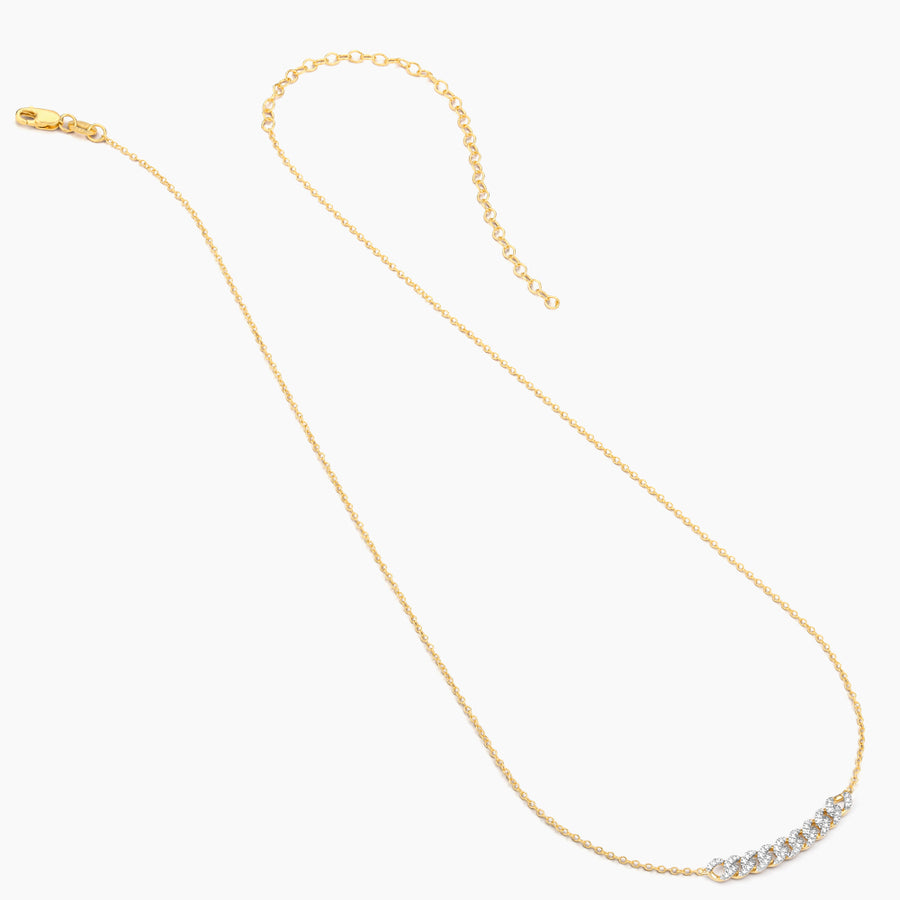 14kt Gold Close Knit Pendant Necklace