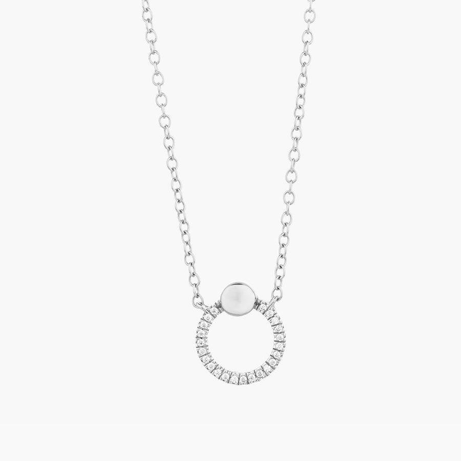 Beaded O Pendant Necklace