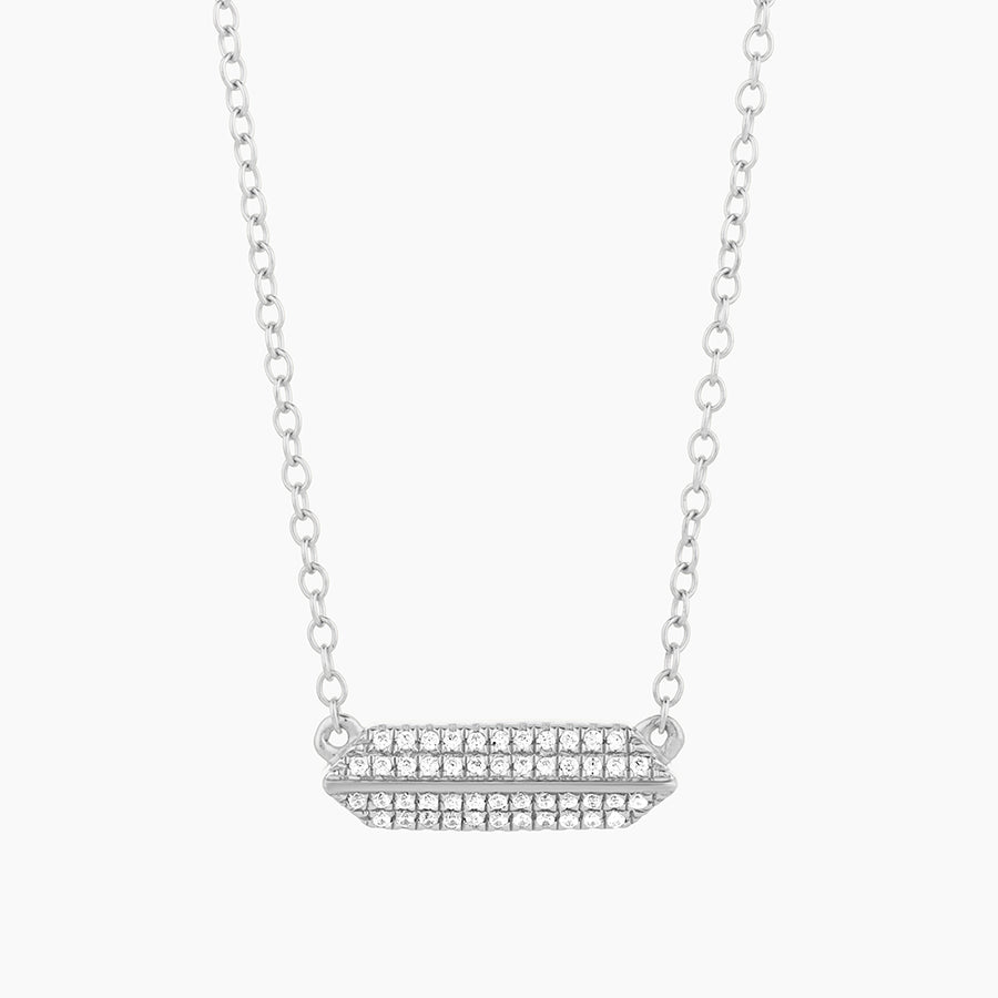 Pointed Bar Pendant Necklace