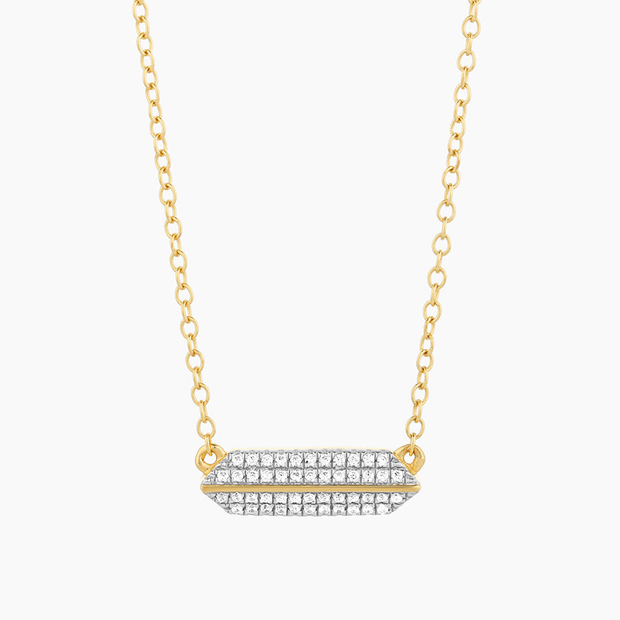 Pointed Bar Pendant Necklace