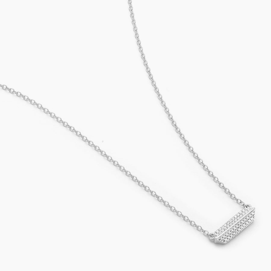 Pointed Bar Pendant Necklace