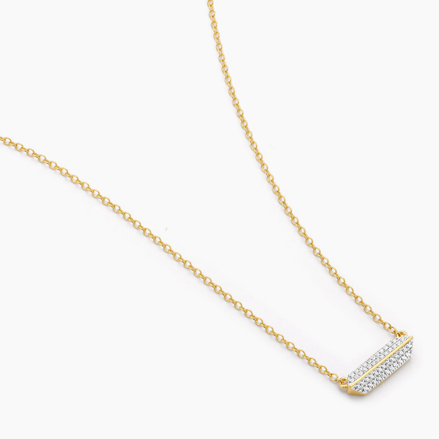 Pointed Bar Pendant Necklace