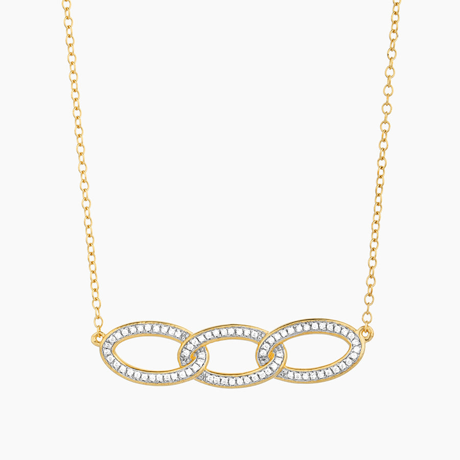 Triple Link Pendant Necklace
