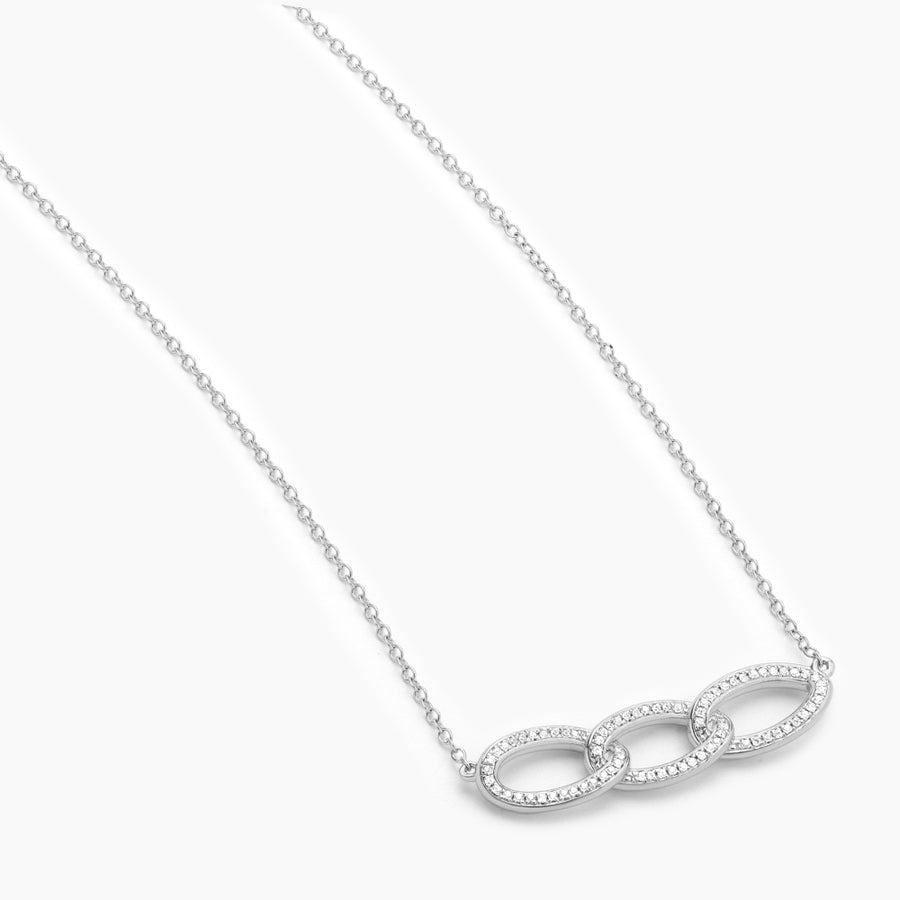Triple Link Pendant Necklace
