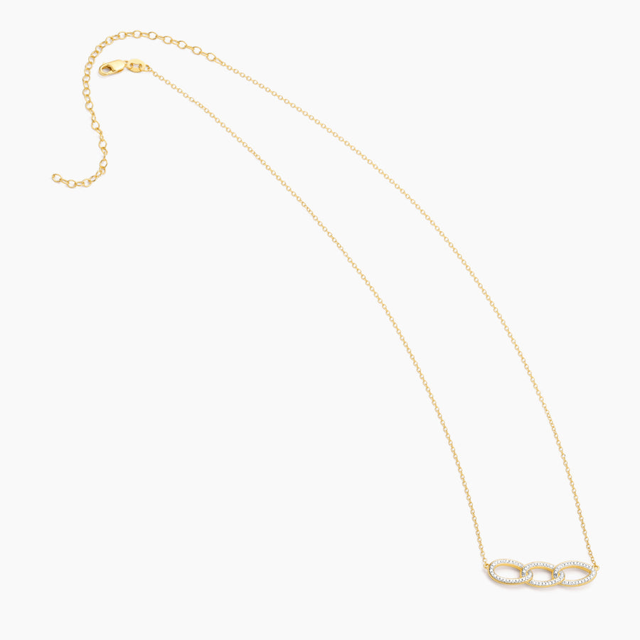 Triple Link Pendant Necklace
