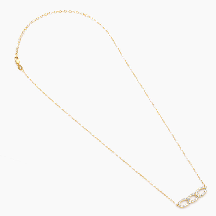 Triple Link Pendant Necklace
