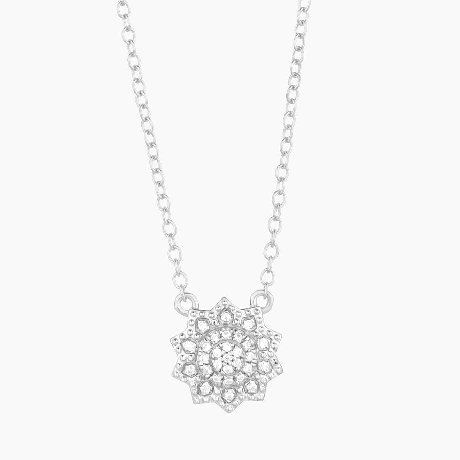 Flower Burst Pendant Necklace