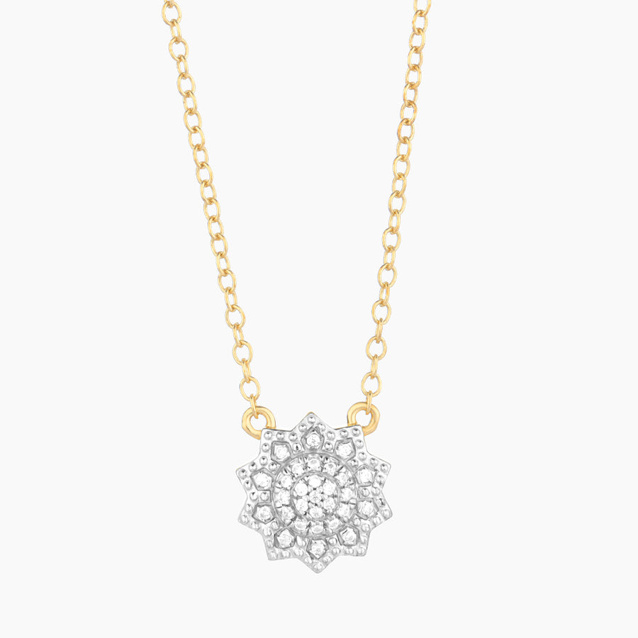 Flower Burst Pendant Necklace