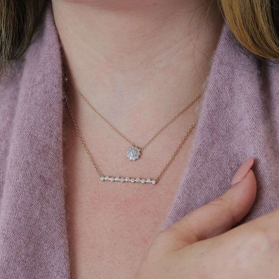 Flower Burst Pendant Necklace