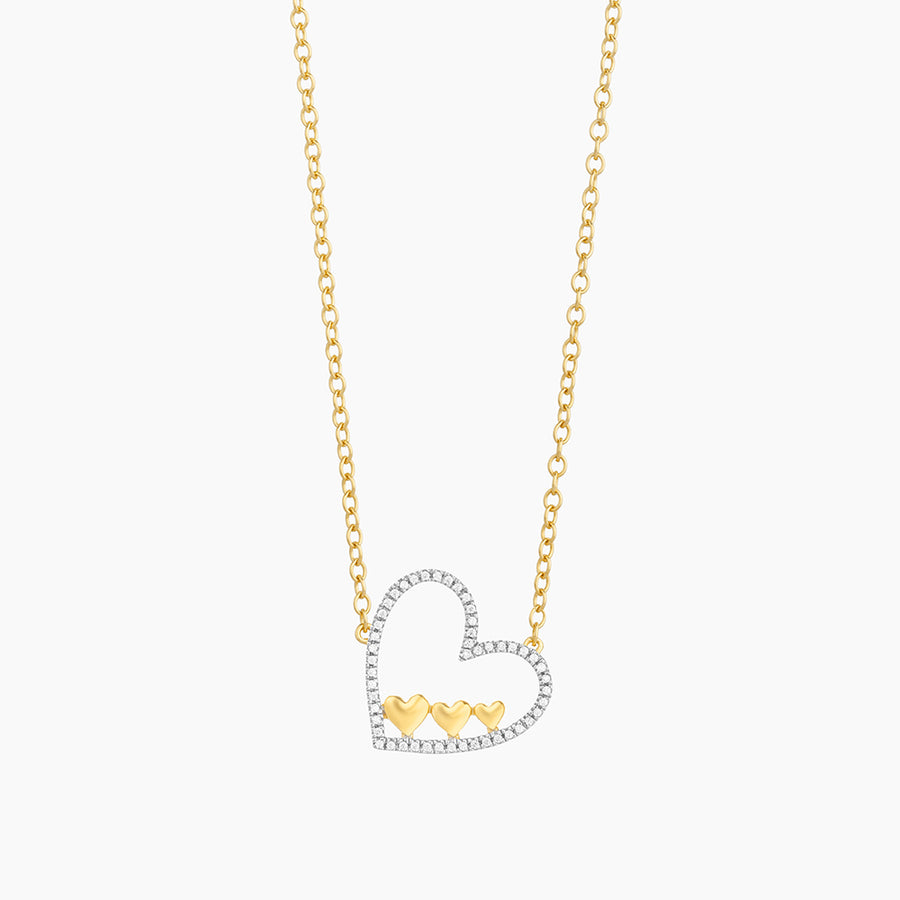 Triple The Love Pendant Necklace