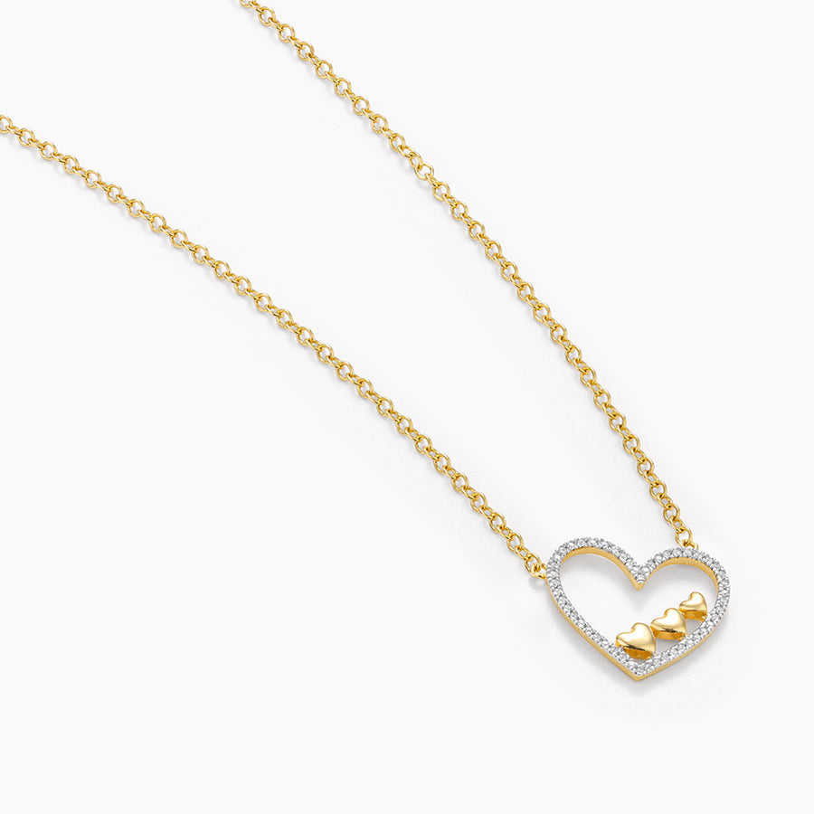 Triple The Love Pendant Necklace