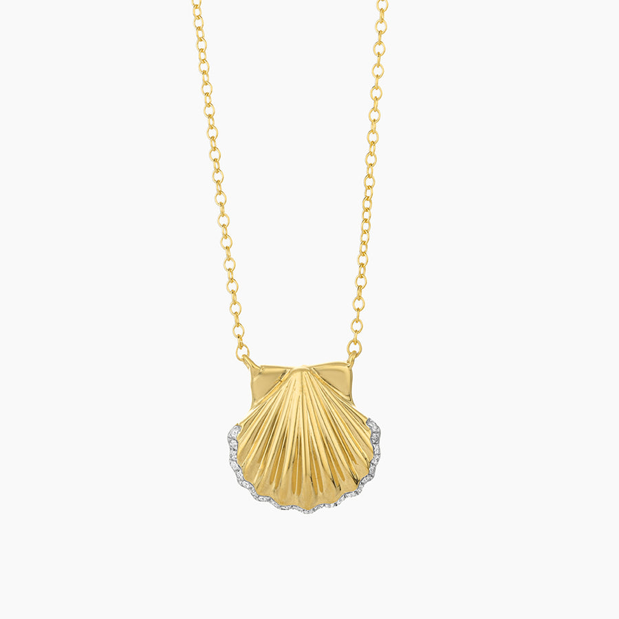 Sandy Seashell Pendant Necklace