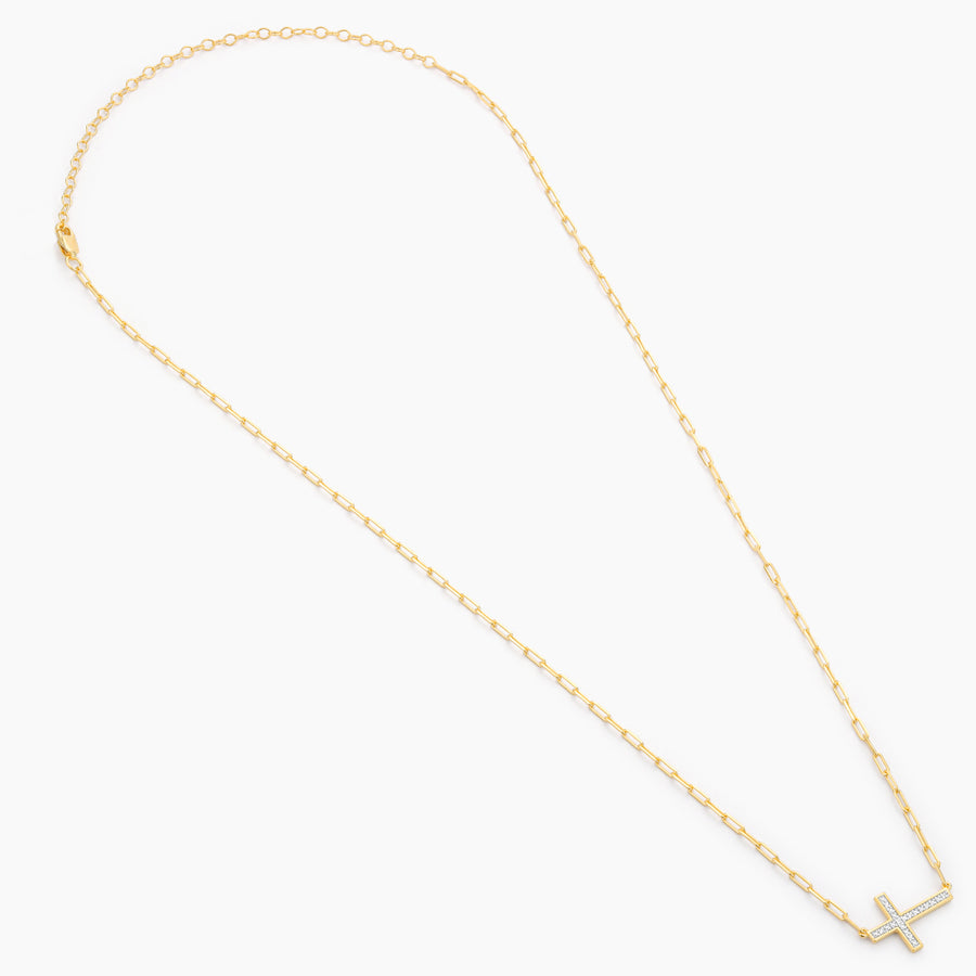 Keep The Faith! Cross Pendant Necklace