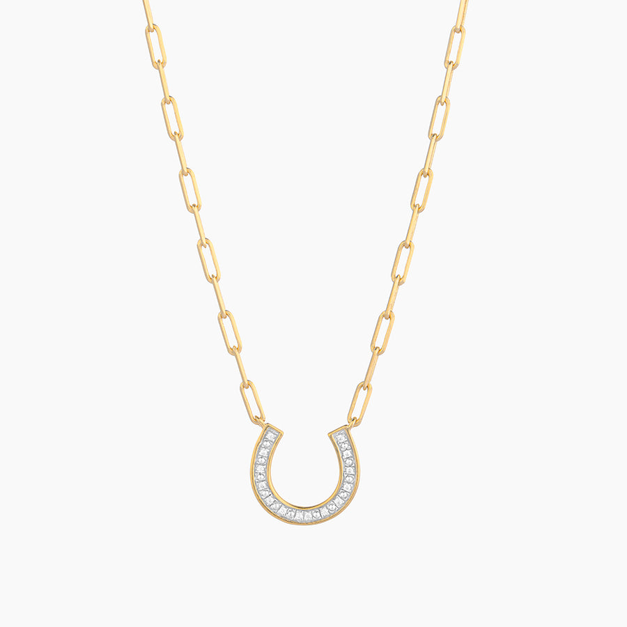 Lucky Horse Shoe Pendant Necklace