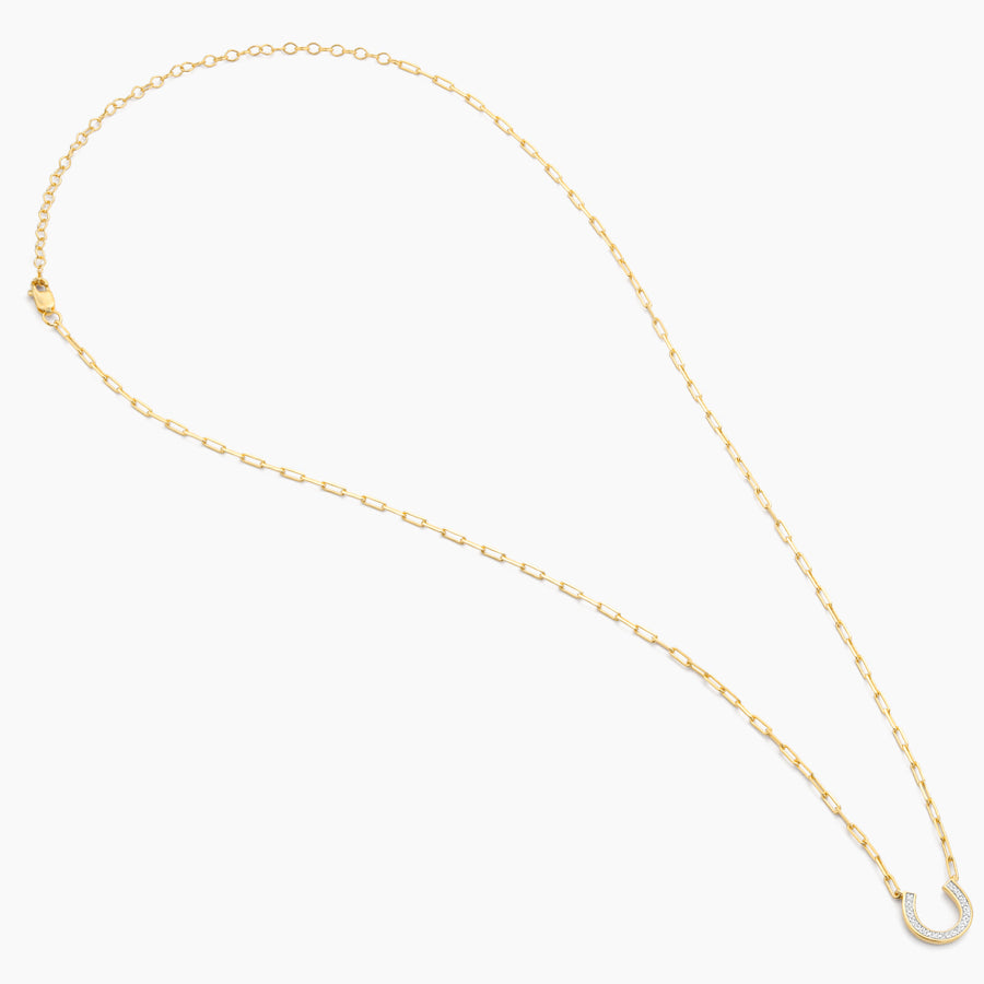 Lucky Horse Shoe Pendant Necklace