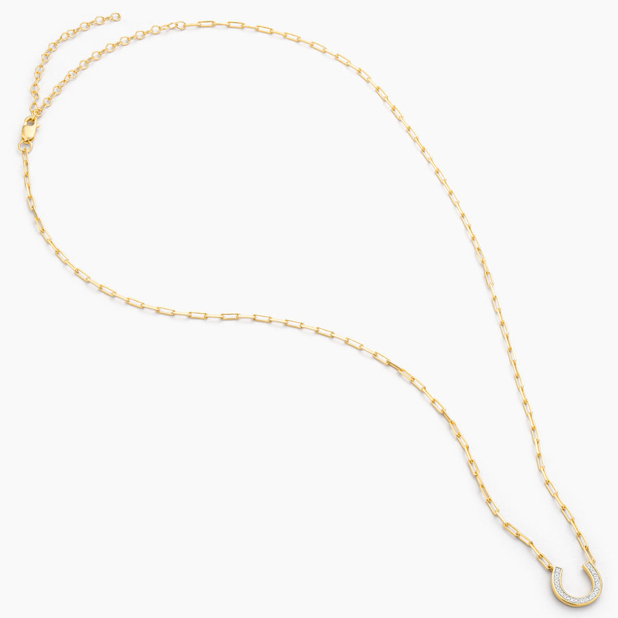 Lucky Horse Shoe Pendant Necklace