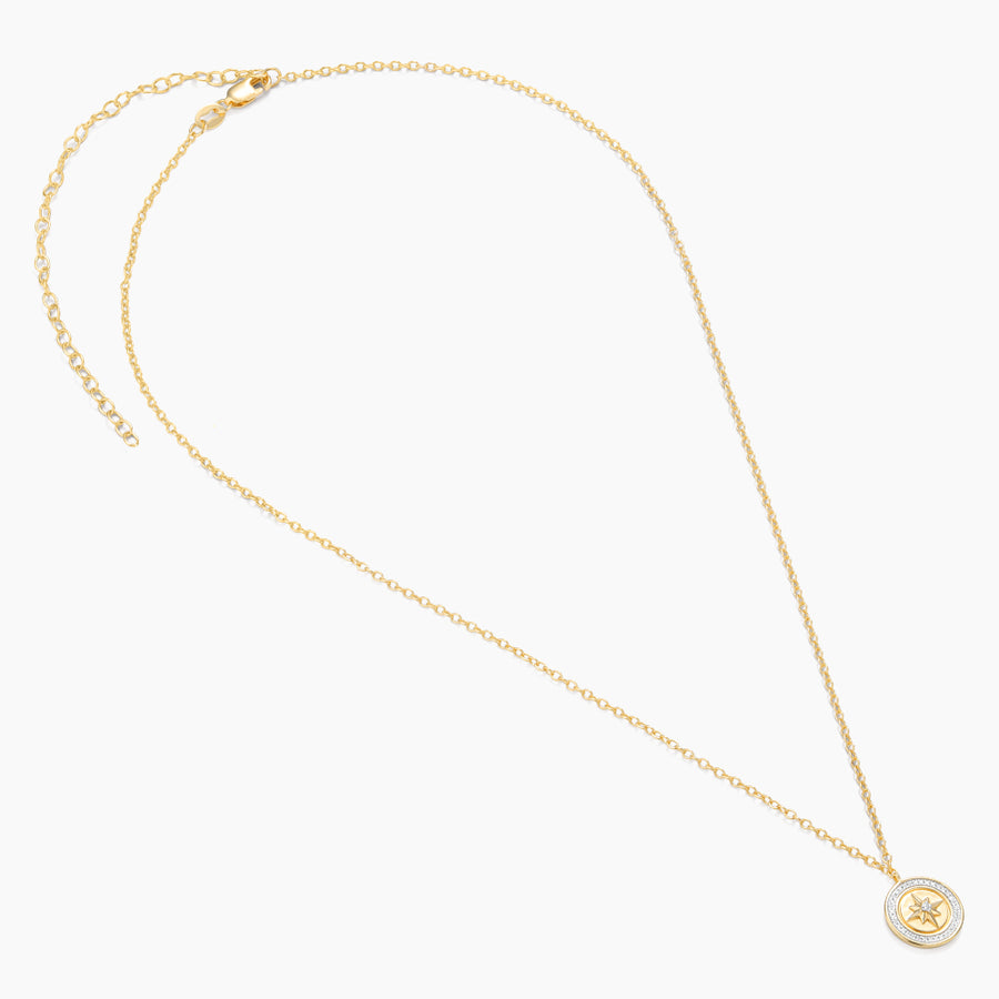 14kt Gold Your Own Path Compass Pendant Necklace