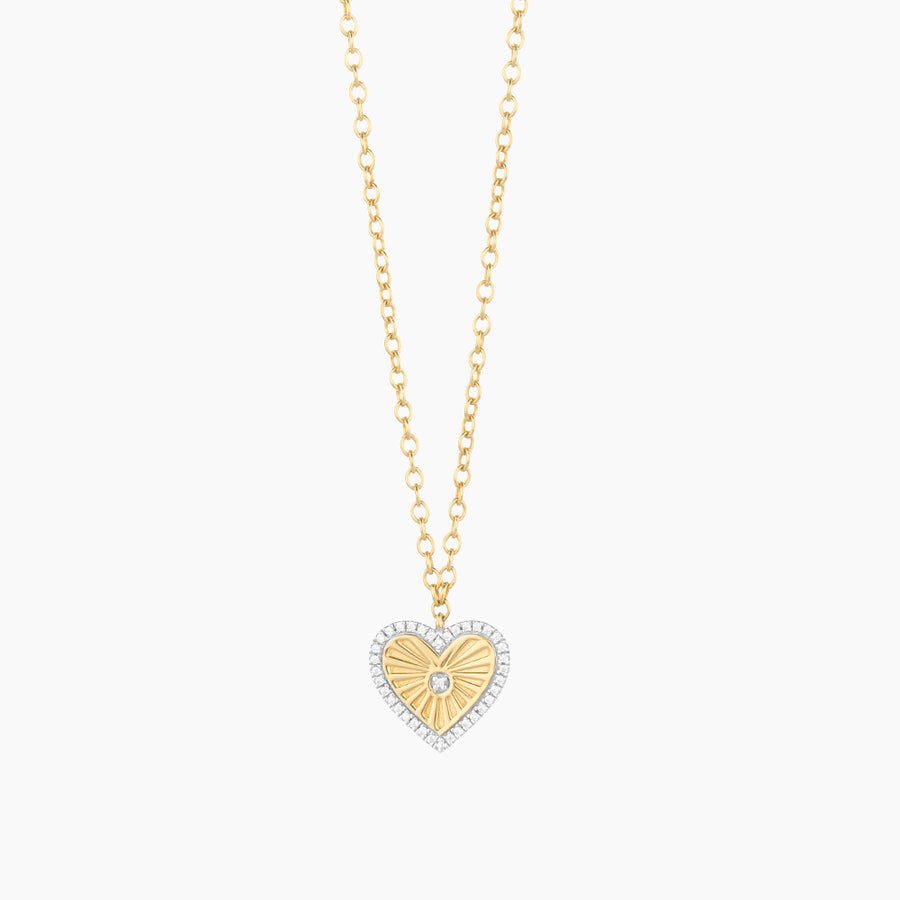 Heart Burst Pendant Necklace