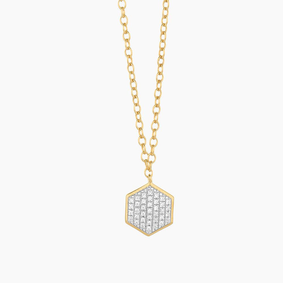 Shimmering Hexa Pendant Necklace - Ella Stein 