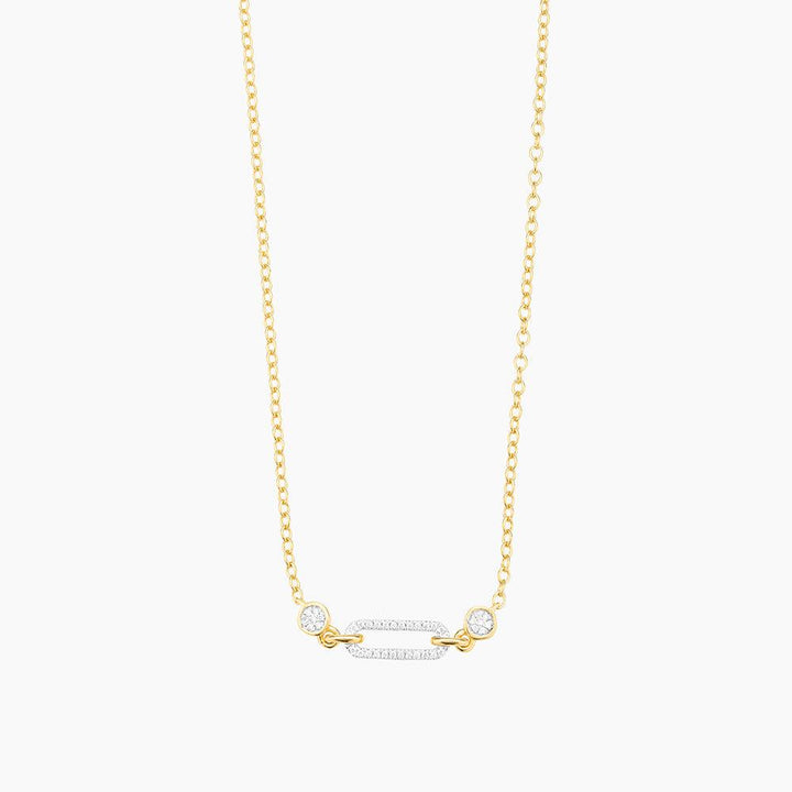 Meet Me In The Middle Diamond Pendant Necklace - Ella Stein