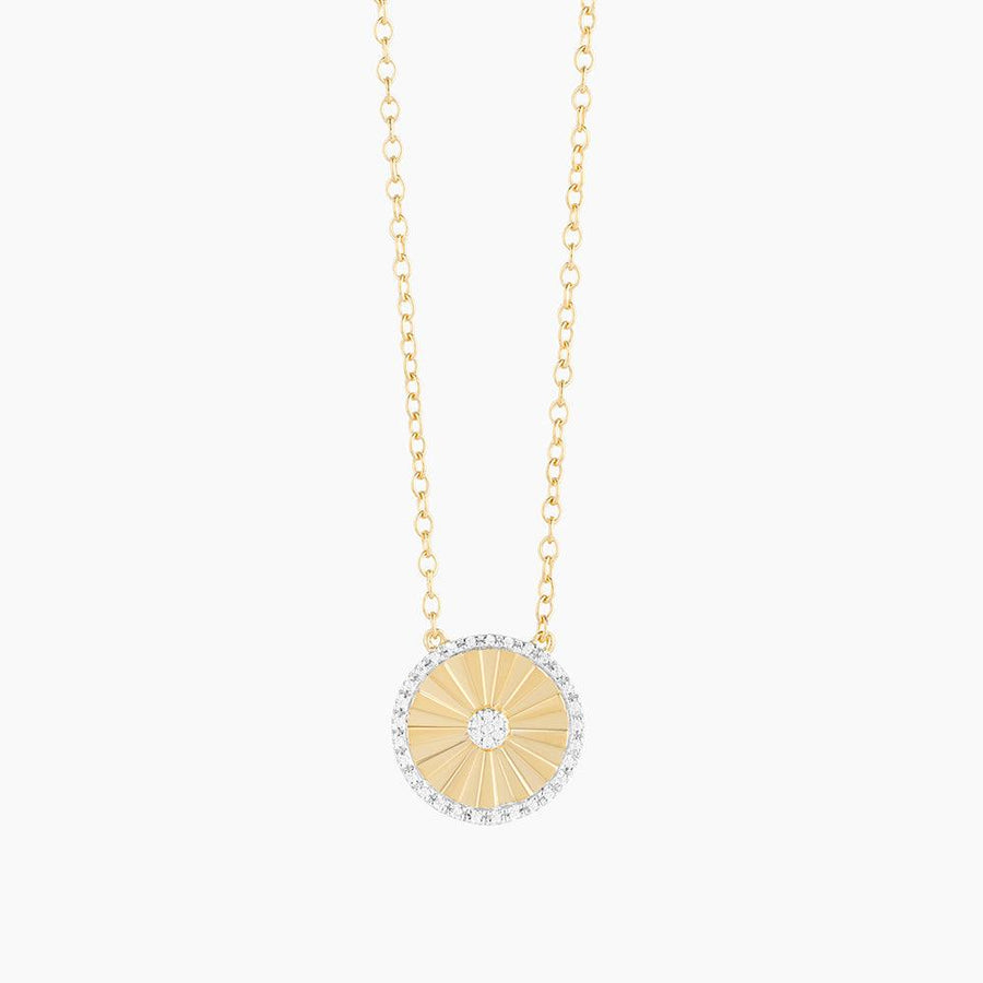 Circleburst Diamond Pendant Necklace