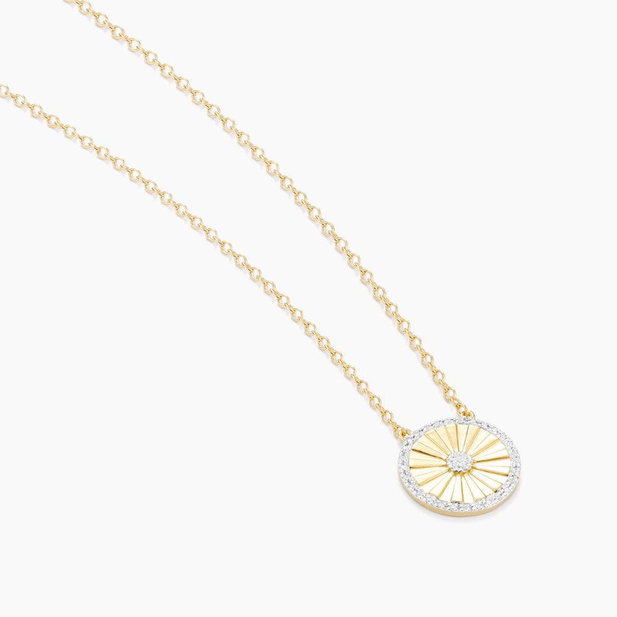 Circleburst Diamond Pendant Necklace