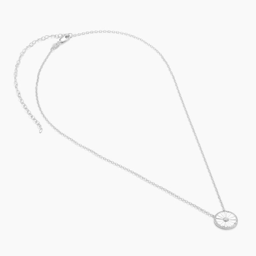 Circleburst Diamond Pendant Necklace