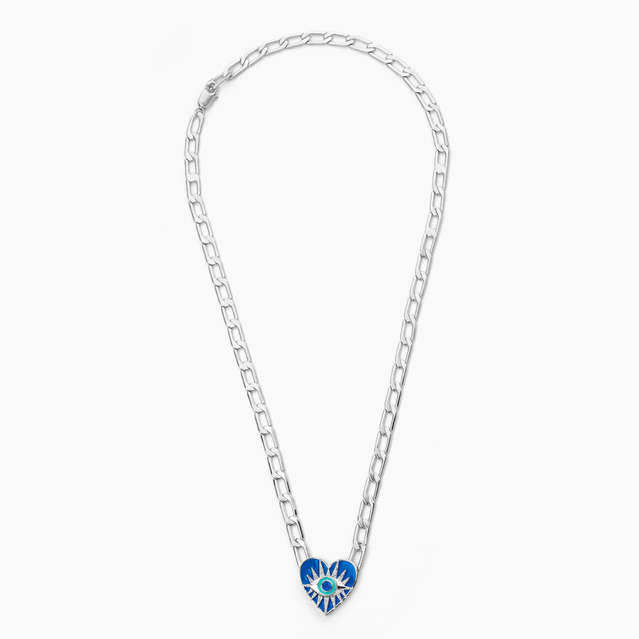 The Mykonos Evil Eye Cuban Necklace