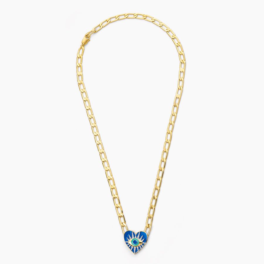 The Mykonos Evil Eye Cuban Necklace