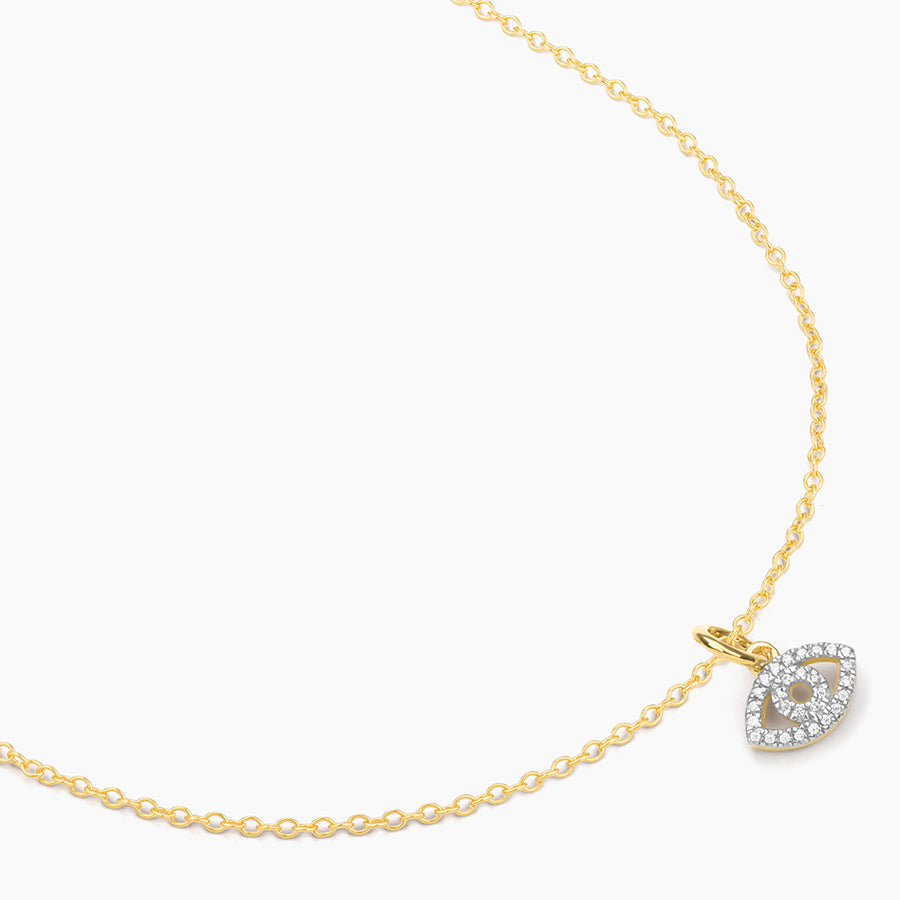 14kt Gold Eye on the Prize Pendant Necklace
