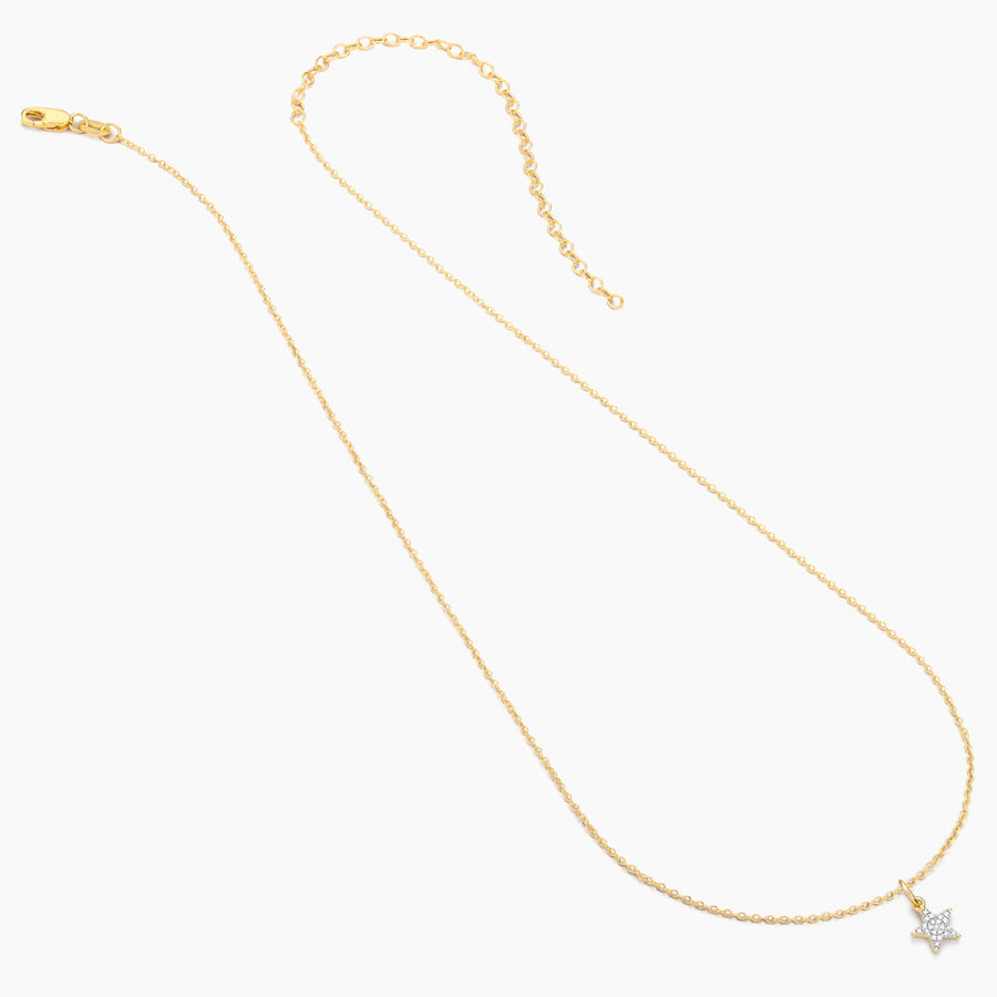 14kt Gold Reach for the Stars Pendant Necklace