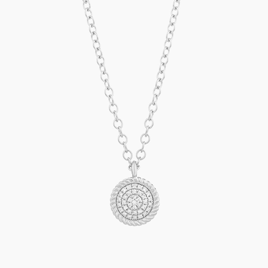 Circle Rope Pendant Necklace