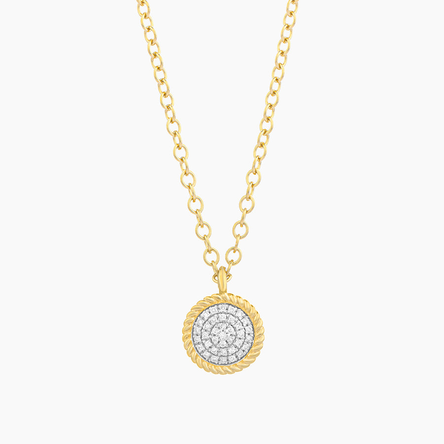 Circle Rope Pendant Necklace